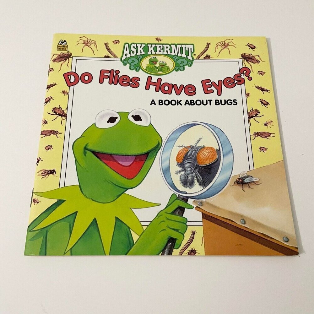 Vtg 1995 Ask Kermit Do Flies Have Eyes by D K Sullivan Golden Book Paperback